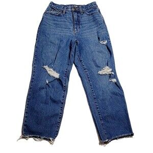 Universal Thread Jeans Women's Sz 4 High Rise Vintage Straight Denim Blue Pants
